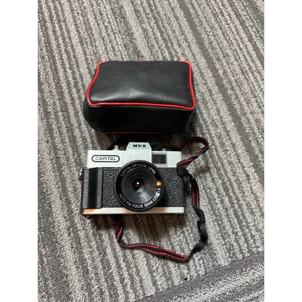 vintage Capital MX-II 35mm film camera with case